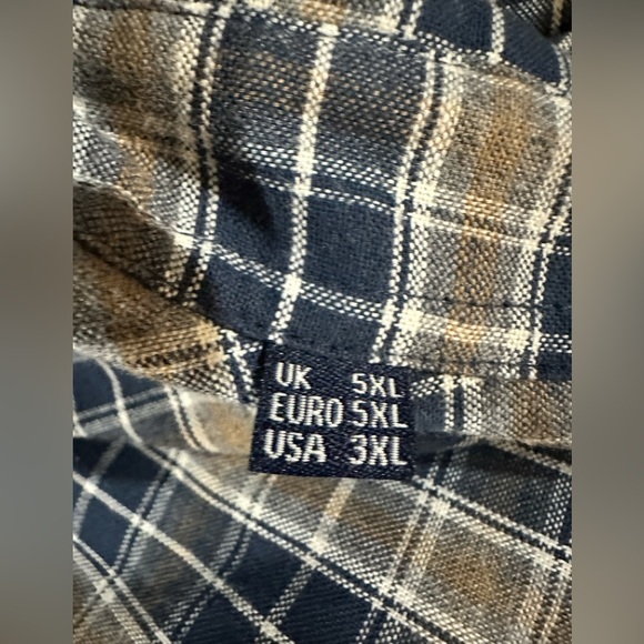 Barbour Plaid Long Sleeve Shirt 3 XL - Picture 4 of 8